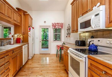 Open Kitchen with door to deck