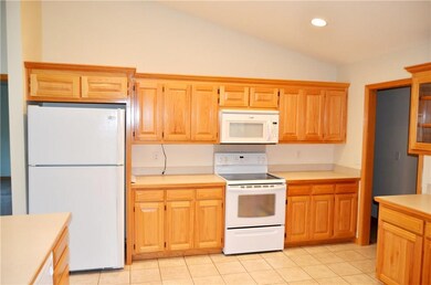 Ample storage in the Oak Cabinets.