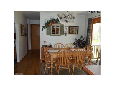 Dining area leading to private rear deck