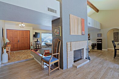 Foyer and Fireplace