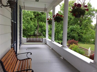 Beautiful front porch with swing!