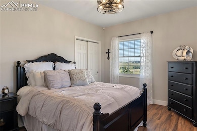 Just off the main entry is a guest bedroom.