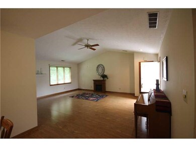 Great Room. Cathedral ceiling opens up the space!