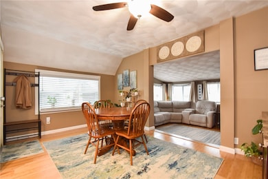 Dining room and living room