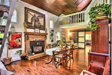 Gas Fireplace Great room being used as Dining room