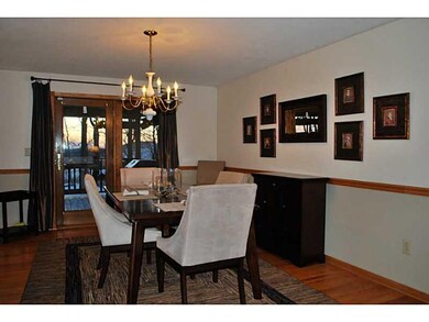 Dining Room. Dining Room has glass French Door to 