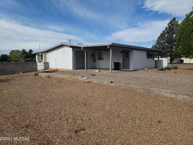 East side of house
