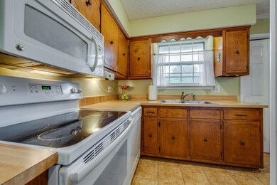 Up close shot of the kitchen.