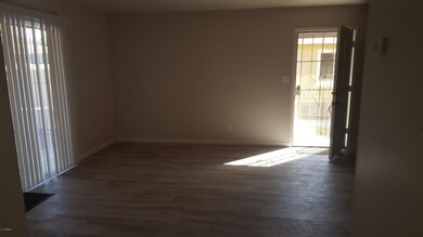 Living room with new flooring