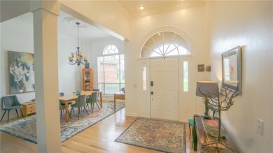 Lovely foyer with lots of sunshine streaming inside