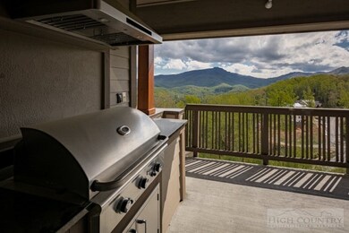 Built-in grill and covered deck