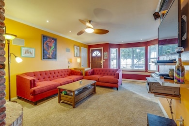 Bay window provides ample natural sunlight.