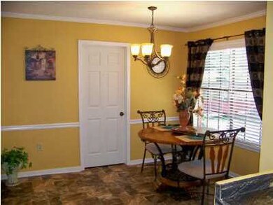 Dining Area with new paint and floors!