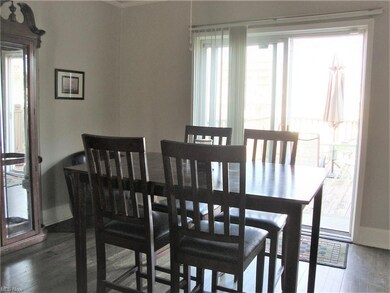 Dining Room offers sliding doors to the deck