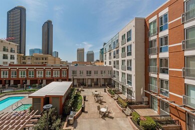 View of the common area courtyard.