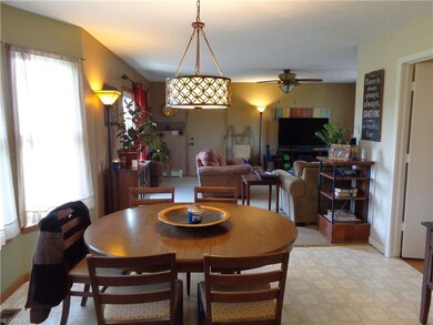 View of the dining area into to the family room.