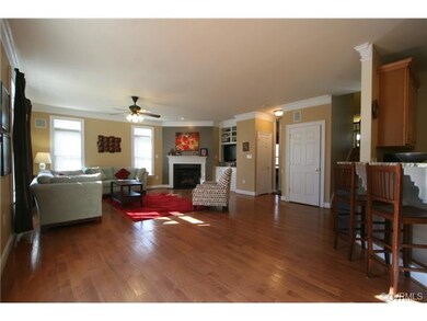 Large Family Room overlooks Back and Side Yards, h