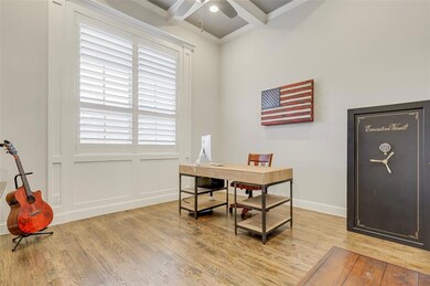 The study has a closet & could also serve as a 5th