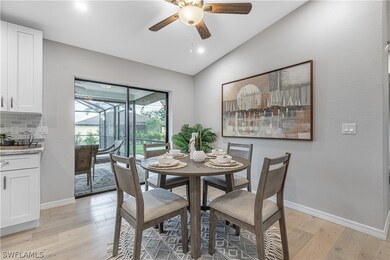 DINING AREA WITH A VIEW OF THE BRAND NEW SCREENED