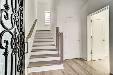 Entry way heading up to the second floor, 1st floo