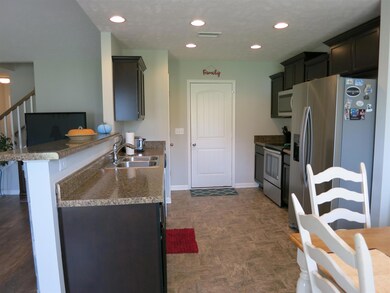 Lots of flood lights in the kitchen.