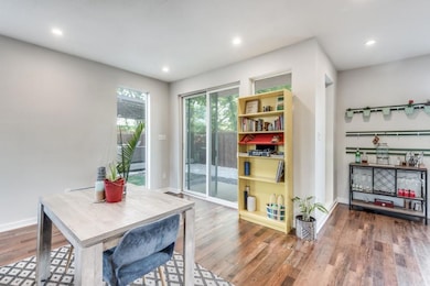 Dining space featuring hardwood / wood-style floors
