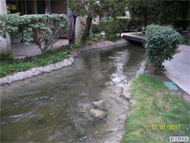 Stream in front of unit