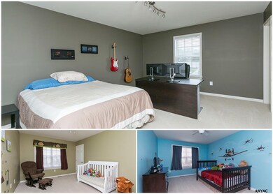 Three additional spacious bedrooms w/large closets