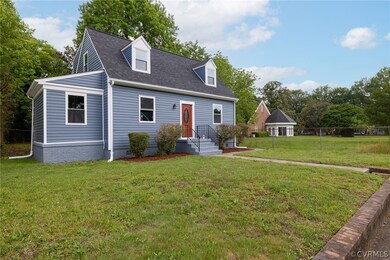 View of front of home with a front yard