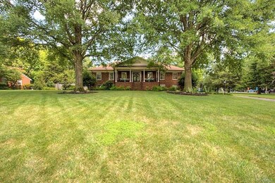 Expansive front yard with irrigation