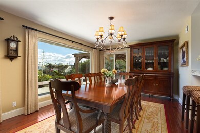 Dine with a view of the lush valley.