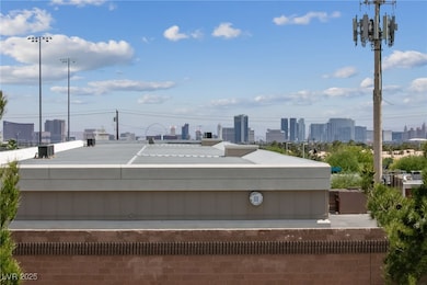 View from the patio featuring a city view