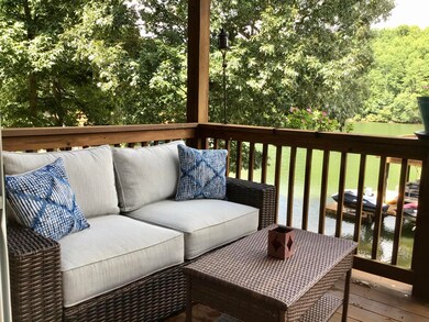 Lakeside deck