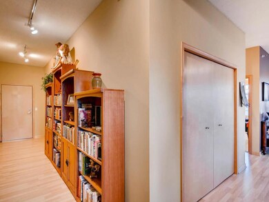 Gallery style entry to condo