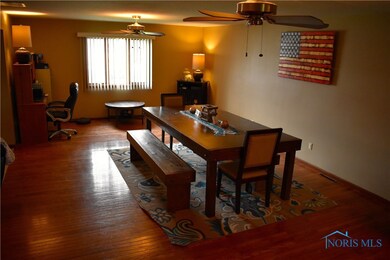Beautiful hardwood floors throughout the dining an