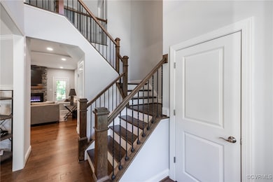 Dramatic Oak Stairway