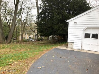 Left of garage