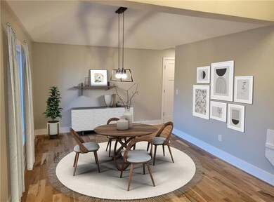 Virtually staged - formal dining room beautifully 