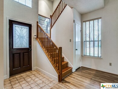 Front door window has a glaze applied which can be