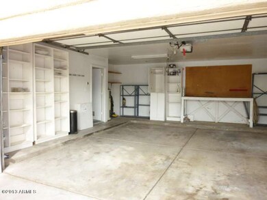 Garage Includes Shelves, Workbench