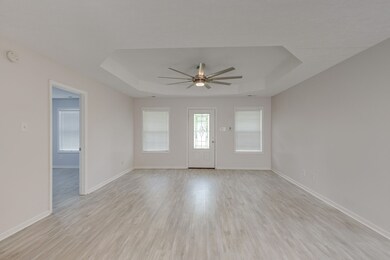 Tray Ceiling in the Great Room! 