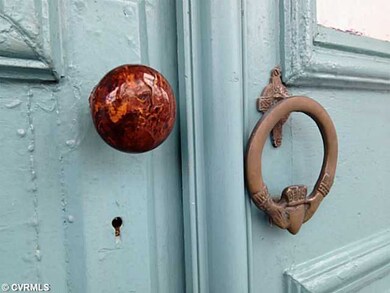 Exterior Front - Front door, unique detailing