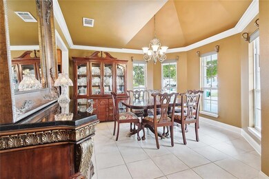Must see ceiling in this dining space
