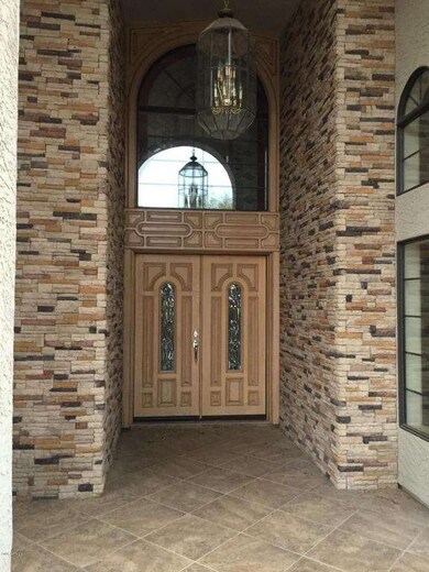 Stacked Stone Grand Entryway