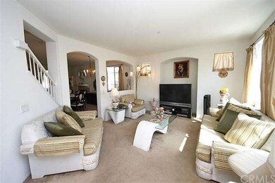 Large family room with  media niche