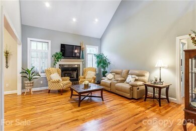 Vaulted ceilings in family room
