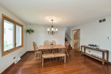 Large dining area with room for extended table.