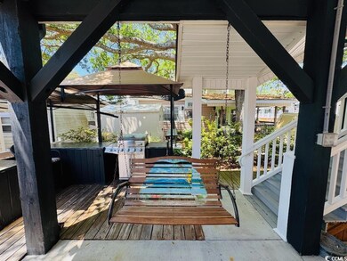 Deck with area for grilling