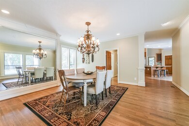 Oversized dining space allows room for all!