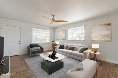 Virtually Staged Living Room